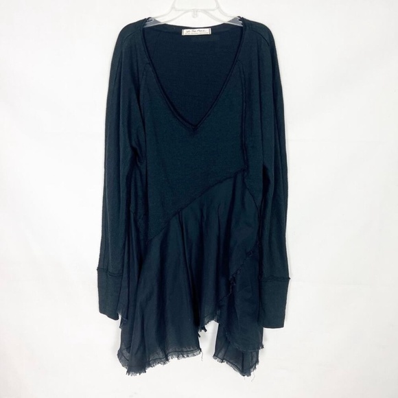 We The Free Black Pullover Boho Top/Dress Size XS Oversized - Picture 2 of 13